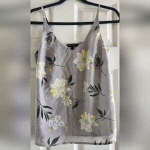 Banana Republic Floral Camisole in Gray and Yellow